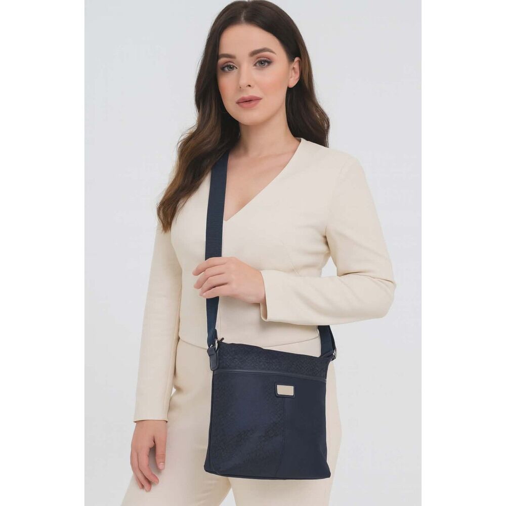 Tommy Hilfiger Bag Crossbody Shoulder Purse Handbag Black Nylon Women's Woman's